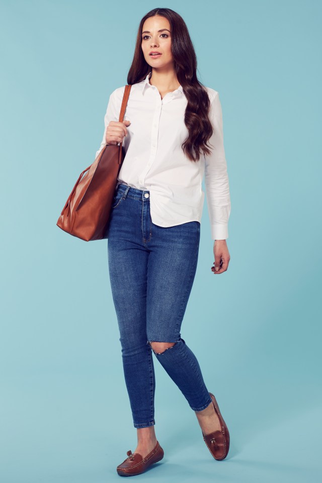  A crisp white shirt teamed with a classic pair of blue jeans from M&S mean a £600 saving