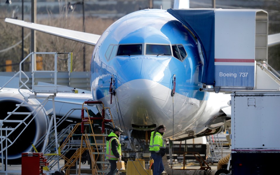  Boeing planes sat on the tarmac in Washington this afternoon as the President announced they were to be grounded