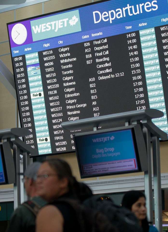  Confused passengers have been hit by flight delays and cancellations