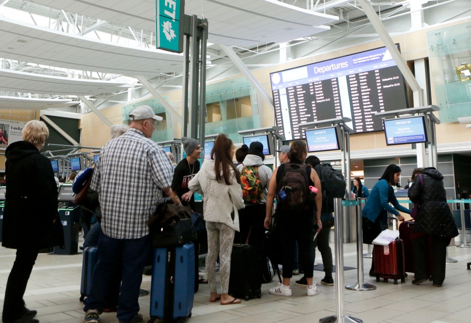  Long queues were also seen at Vancouver Airport after Air Canada scrambled to re-book passengers onto different flights