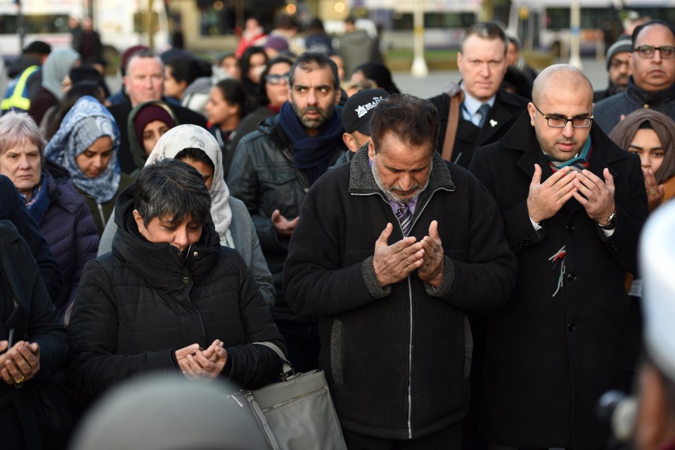  Around 100 people gather in Bradford for a service and minute's silence in memory of the New Zealand victims today