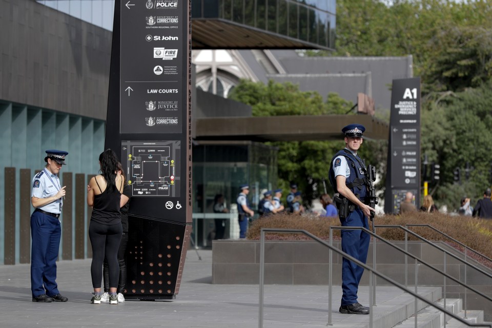  No members of the public were allowed inside the courtroom