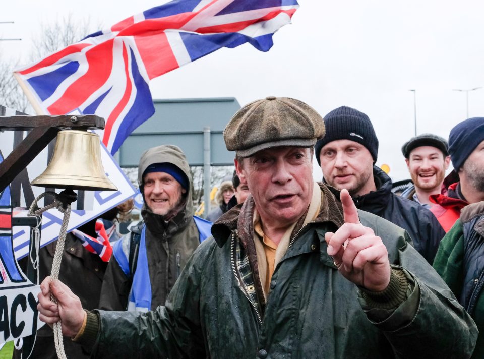  Retribution is already on the way as Nigel Farage leads his potent new Brexit Party on the LongMarch south from ­Leave-voting Sunderland and the North East