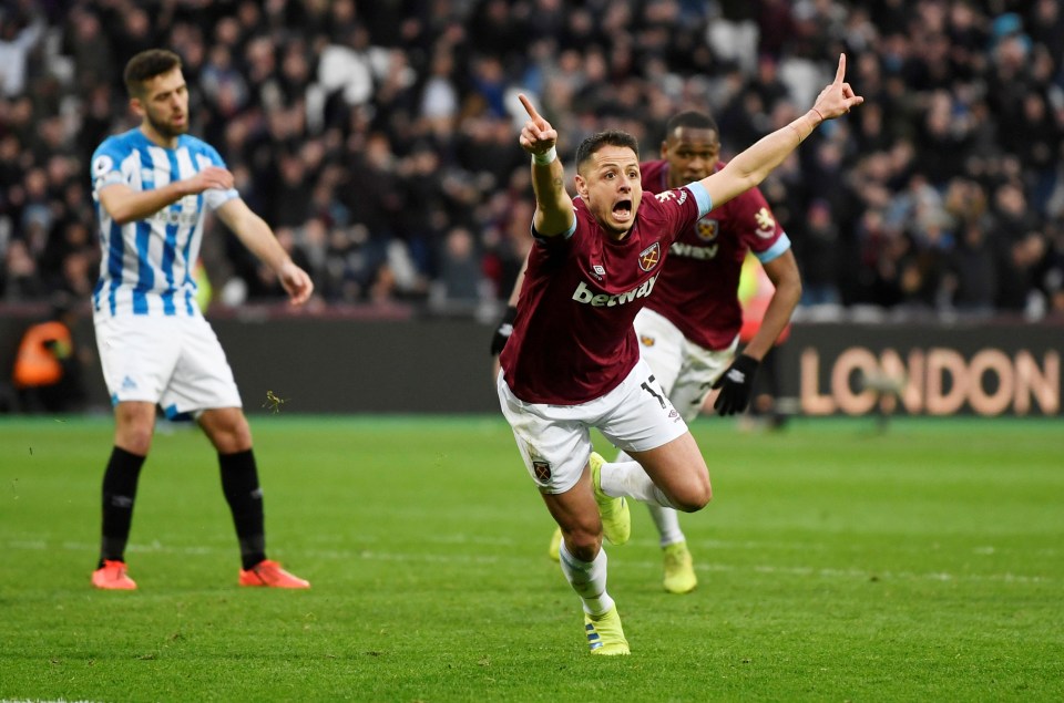  Javier Hernandez stole the show for West Ham at the London Stadium