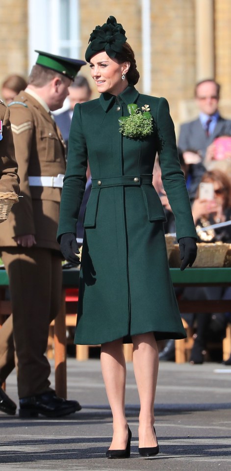  Kate Middleton looked stunning in a green outfit to mark St Patrick's Day