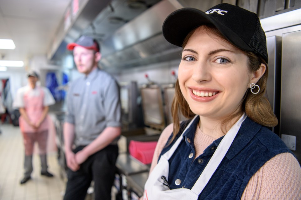  Imogen went behind the scenes at KFC to learn how to make its fried chicken