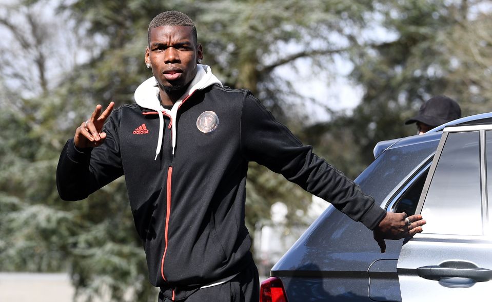  Paul Pogba arrived around 1pm for France duty, ahead of playing Moldova