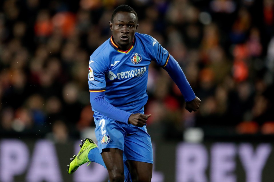  Unai Emery was in Spain to watch Getafe defender Dakonam Djene