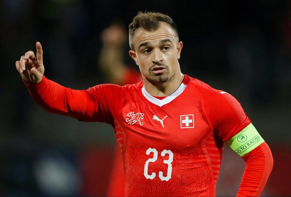  Xherdan Shaqiri scored one goal for Switzerland at the 2018 World Cup