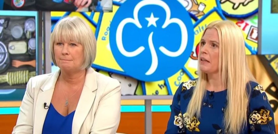 Susie Green, left, and Caroline Farrow appeared on Good Morning Britain to discuss the Girl Guides allowing transgender children to join