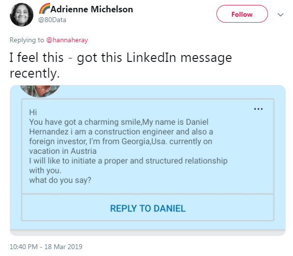 LinkedIn dm