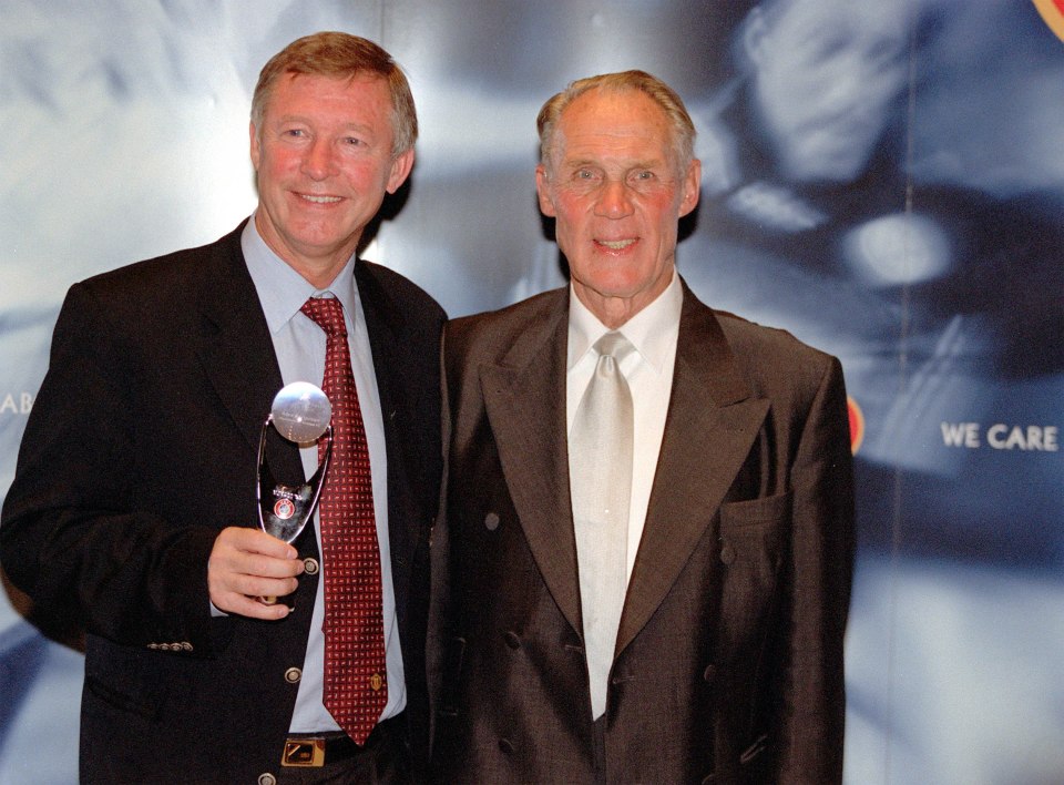  The late Rinus Michels, right, and Sir Alex Ferguson, left, were voted the two greatest coaches of all-time