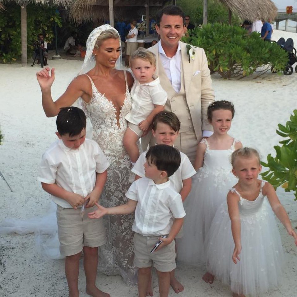  Billie with her new husband and family...