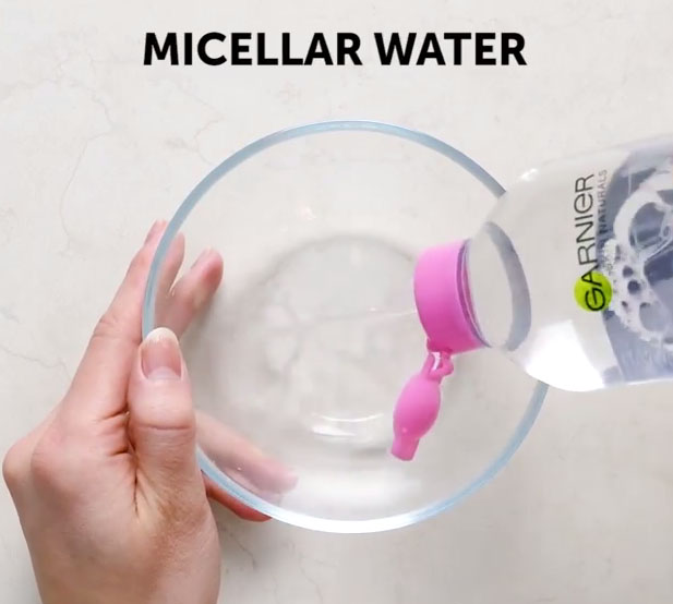  You'll need micellar water