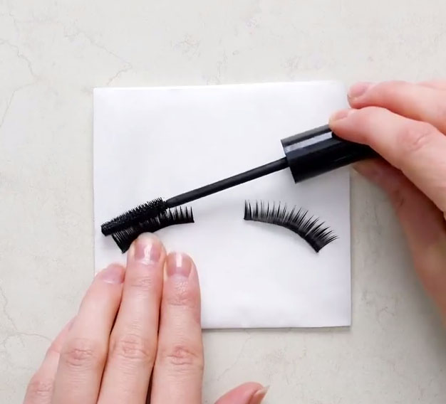  Simply comb with a mascara wand