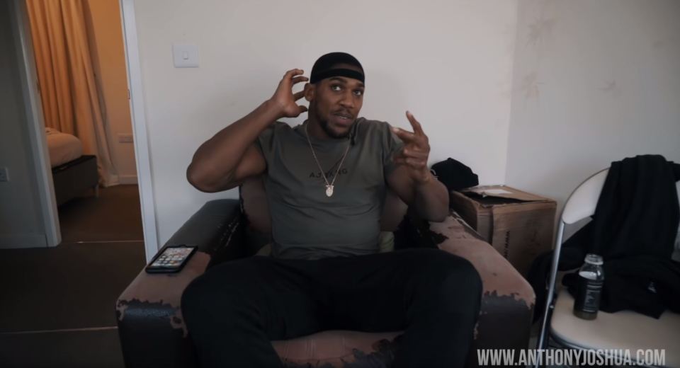  Anthony Joshua gives a Cribs-style tour of his humble Sheffield flat