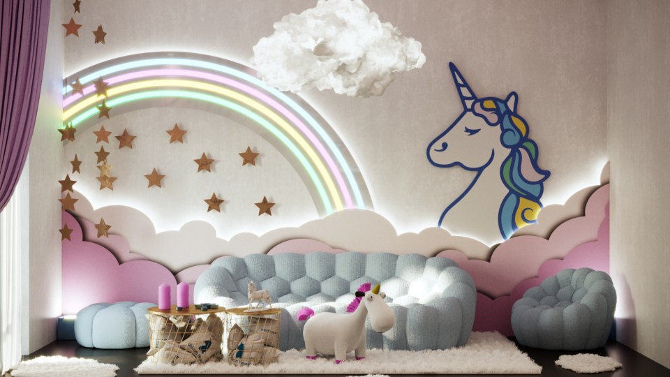  Guests will be given a welcome hamper filled with unicorn treats