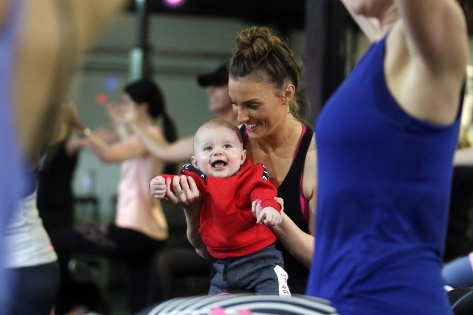 As a new mum, Kimberlee knew that parents can often find it difficult to commit time if they have to leave kids behind. So she created a child-friendly workout