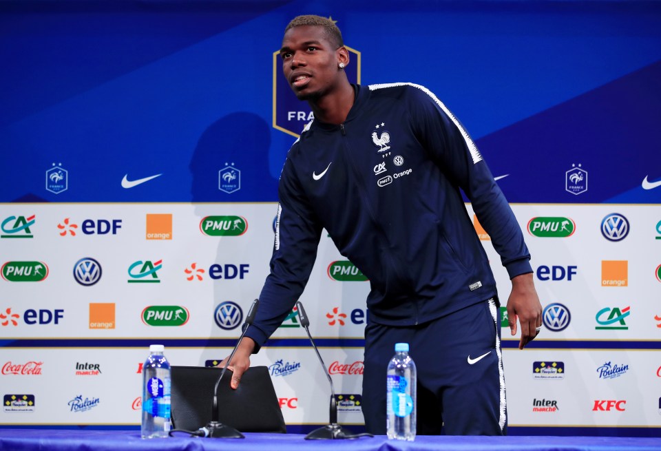  Pogba is back with the France squad after starring for Manchester United under Ole Gunnar Solskjaer's short reign