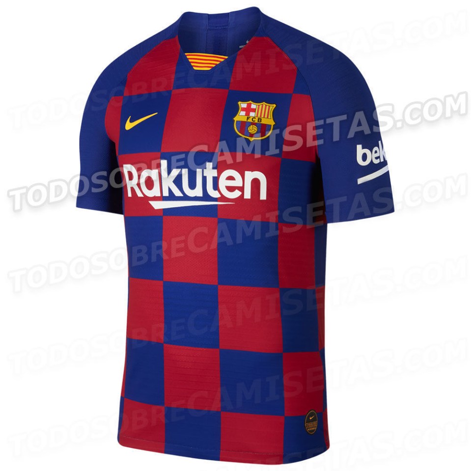  Barcelona have DITCHED their famous stripes for a Croatia-inspired chequerboard look