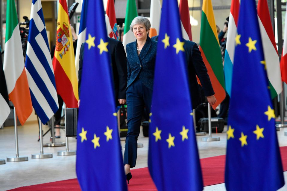  The PM walking in to the European Council summit today