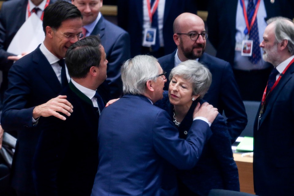  In a humiliating summit for the PM, EU leaders said Britain could postpone Brexit until May 22 if the Commons backs her EU plan