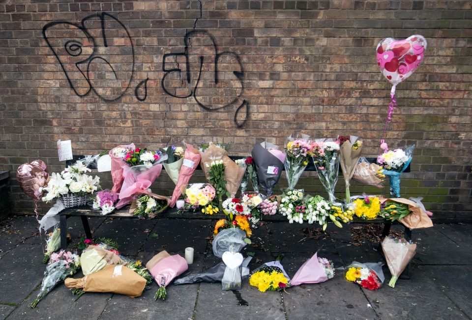  Tributes left on the bench where she was last seen