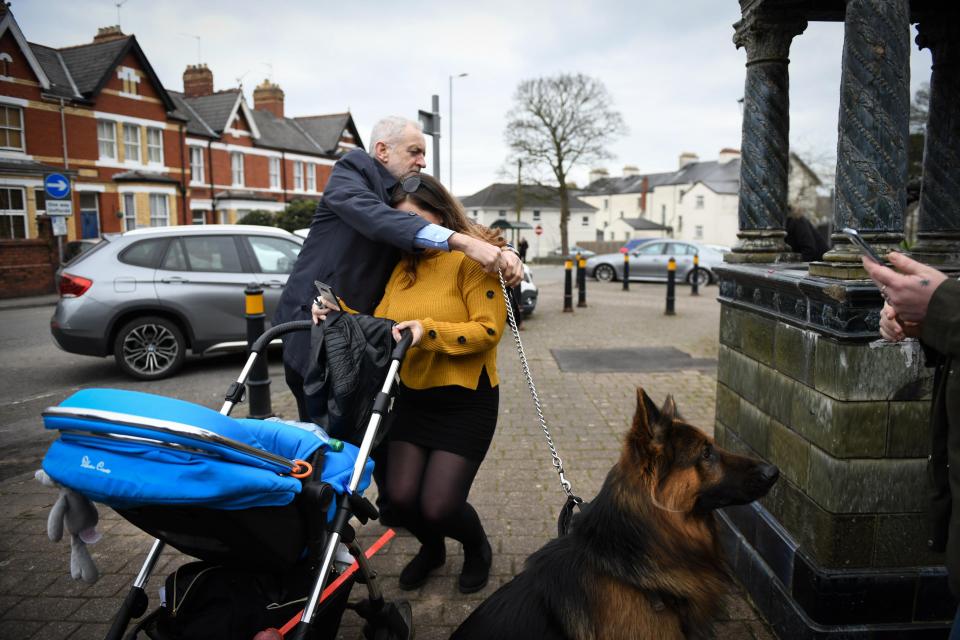  Jeremy Corbyn gets into a muddle with woman and dog