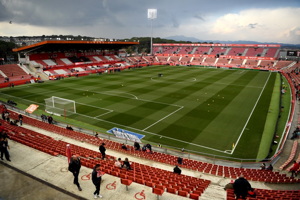 The Estadi Montilivi is home to Girona FC and has views stretching across the old city