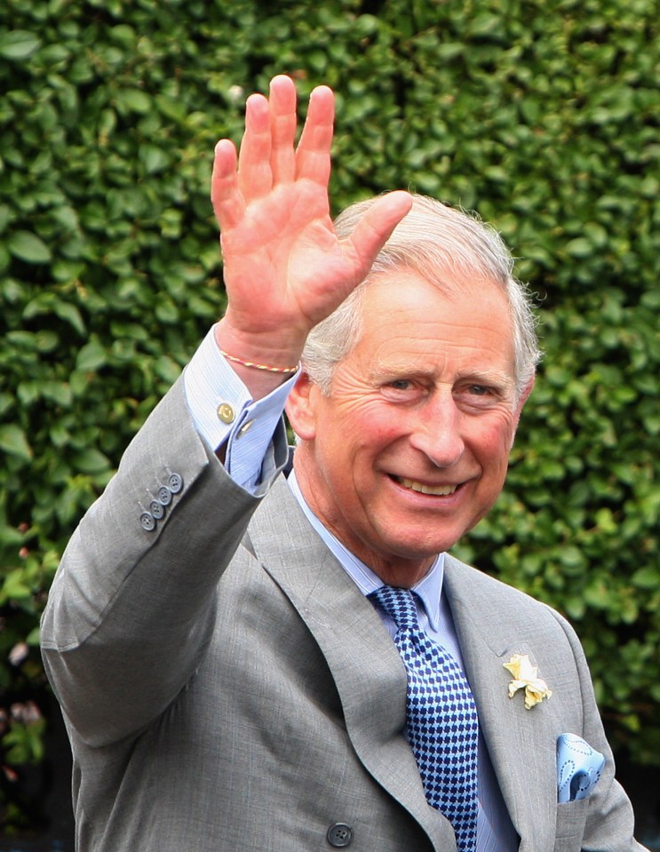 Charles seen here wearing his beloved entwined C cuff links given to him by Camilla