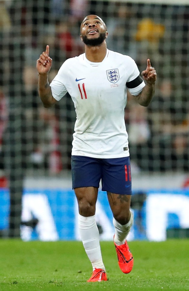  Raheem Sterling was celebrating his second of the game 17 minutes into the second half - and went on to complete his hat-trick just six minutes later