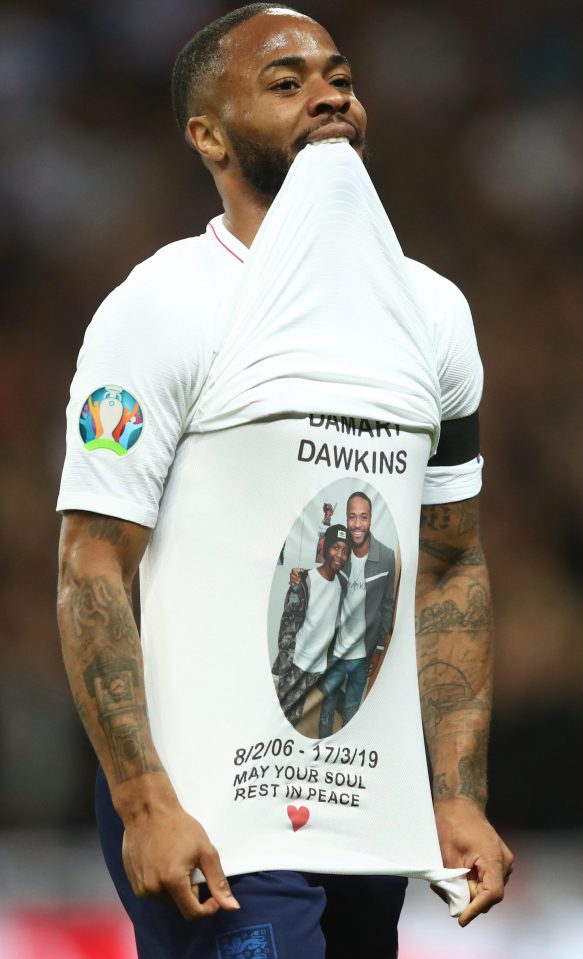  Raheem Sterling paid tribute to 13-year-old Crystal Palace youth player Damary Dawkins, who died a few days ago from Leukaemia