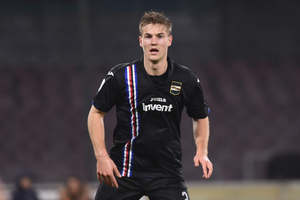  Manchester United and Arsenal are tracking Sampdoria defender Joachim Andersen