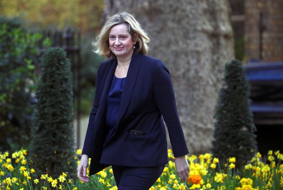  Amber Rudd arriving at No.10 for the Cabinet summit