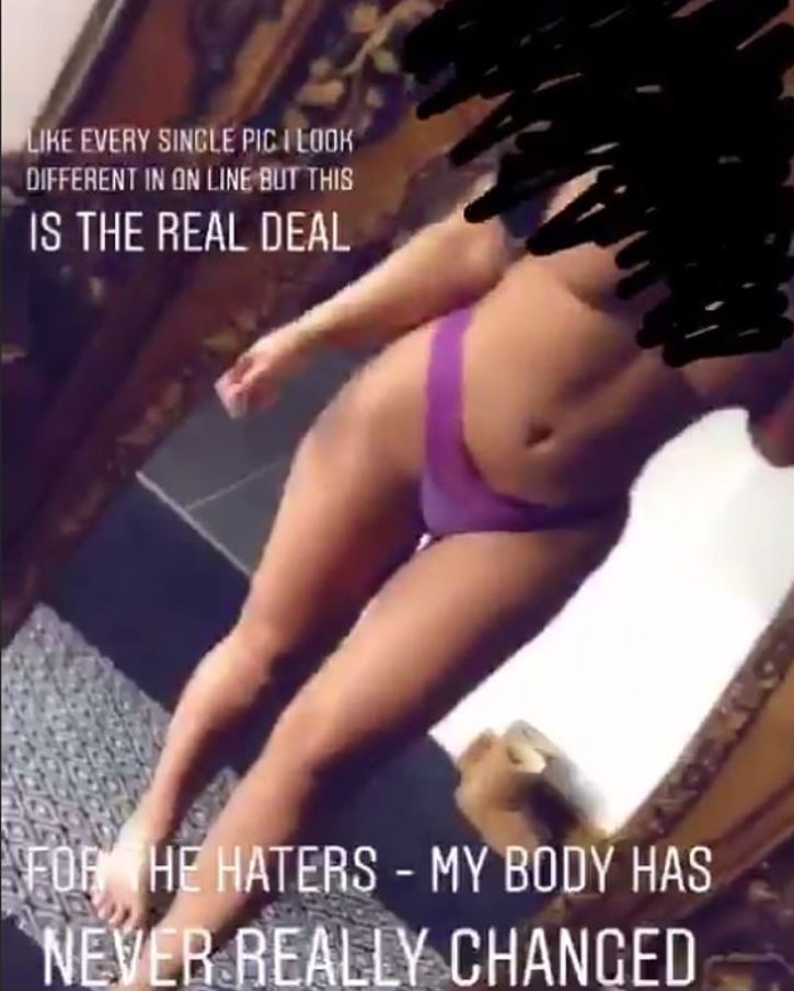  She proved that her body has "never really changed" and successfully stuck it to "the haters"