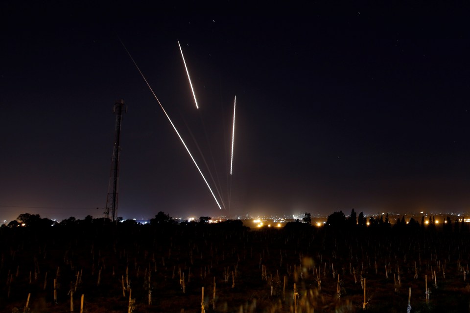  Rockets are launched from the Gaza Strip towards Israel