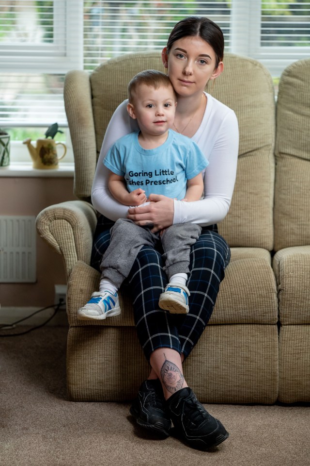  Georgina Brown and her two-year-old boy Jaxson