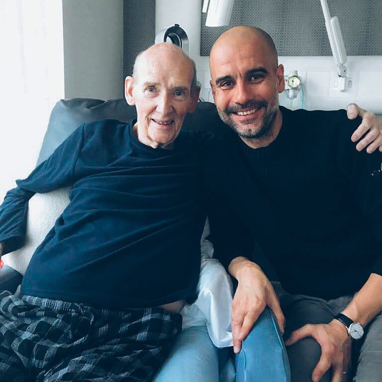  Pep Guardiola visited Bernard Halford in hospital as he fought ill health