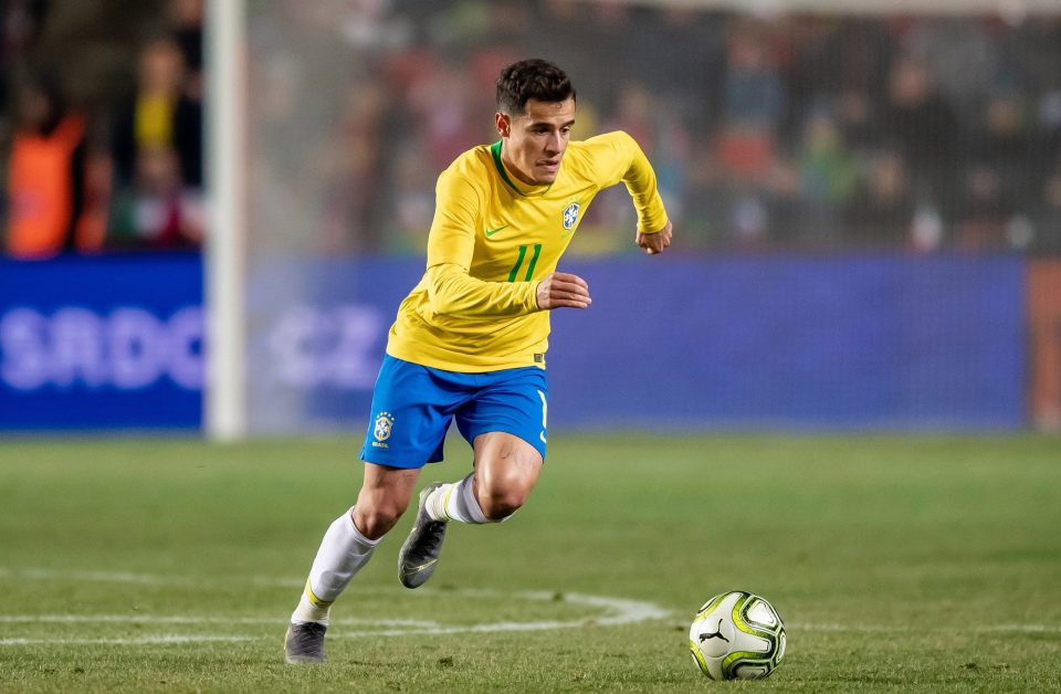  Philippe Coutinho was in action for Brazil during the international break against the Czech Republic