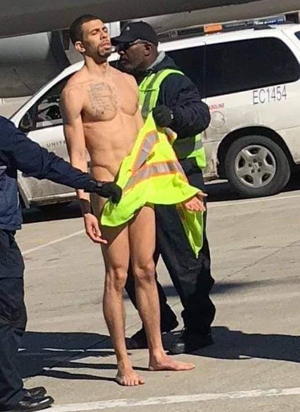  A man was spotted trying to board a flight completely naked at Chicago Airport