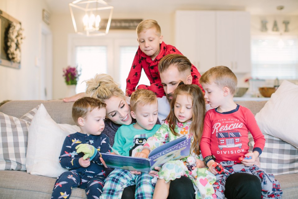 Friends have dubbed their blended family the Brady Bunch