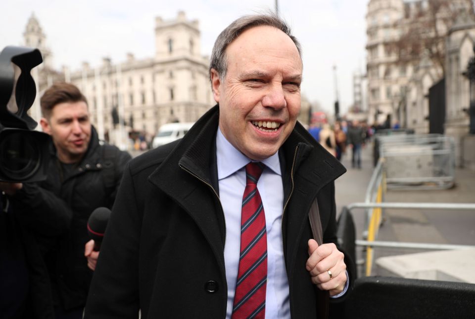  DUP deputy leader Nigel Dodds in Westminster today