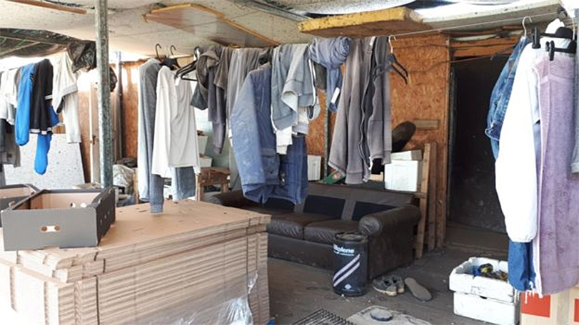  The suspected slaves had been living in cramped and squalid conditions on a Cambridgeshire farm