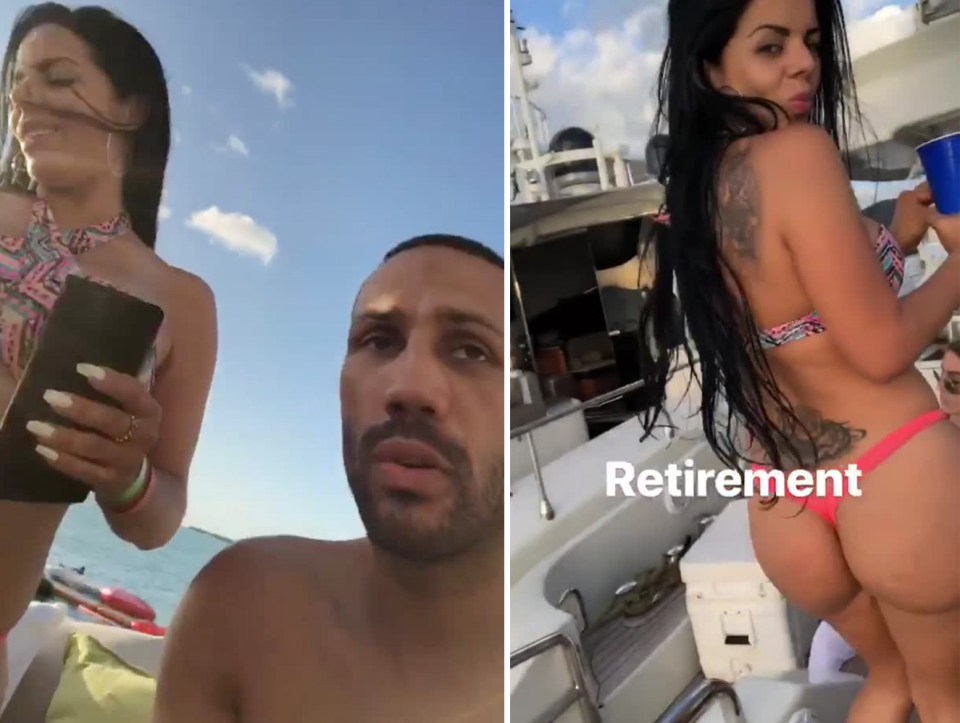  James DeGale enjoyed a retirement party on a yacht