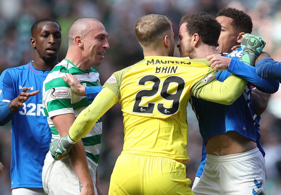  The pair clashed on the field before Halliday was shown a second yellow inside the tunnel