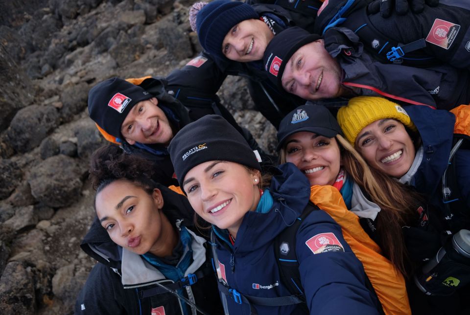  Dani Dyer climbing Kilimanjaro with the #ReturnToKili team for Comic Relief