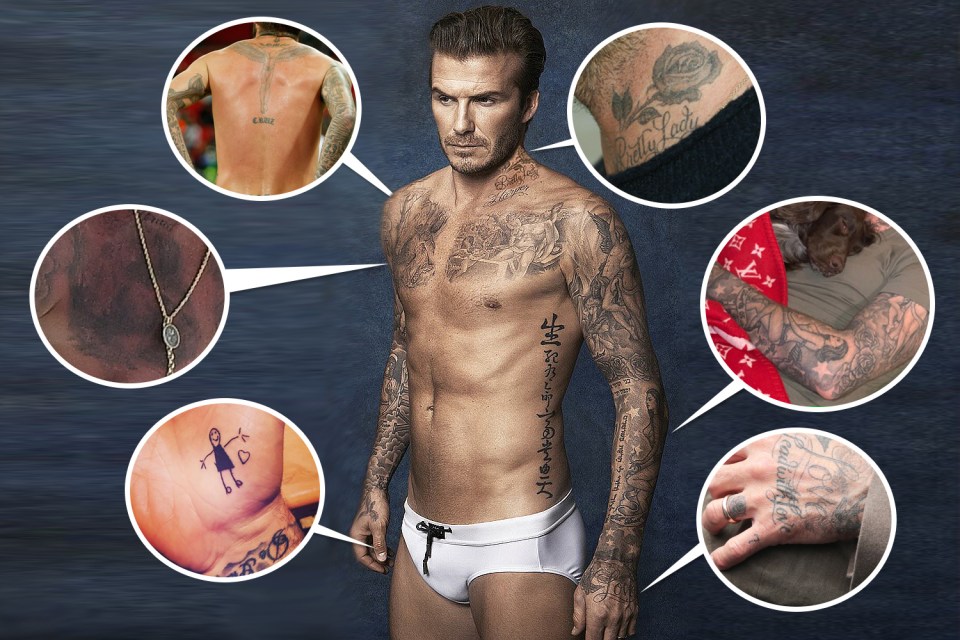 David’s impressive collection of tattoos explained