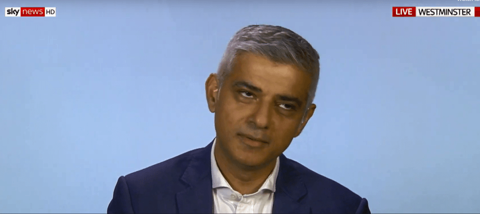  Sadiq Khan lost his temper with a reporter on Sky News today over his response to knife crime in the capital