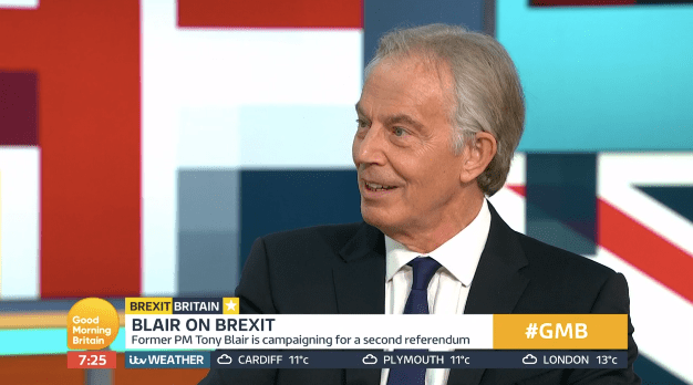  Tony Blair said that another referendum should happen to 'check' it's what the people wanted on Tuesday's show