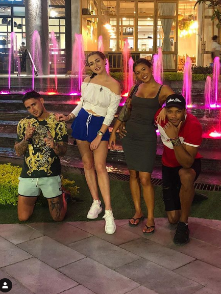  Kaz and Theo look close alongside Stephen Bear and Georgia Harrison